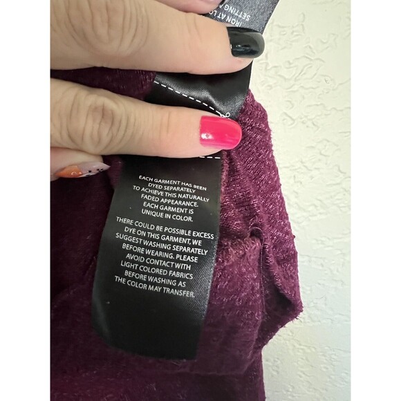 Buffalo David Bitton Sweater Womens Small Dark Red Pullover Sweatshirt - Picture 5 of 6